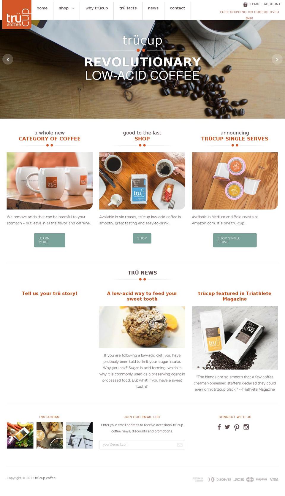 Pacific Shopify theme site example trucup.com