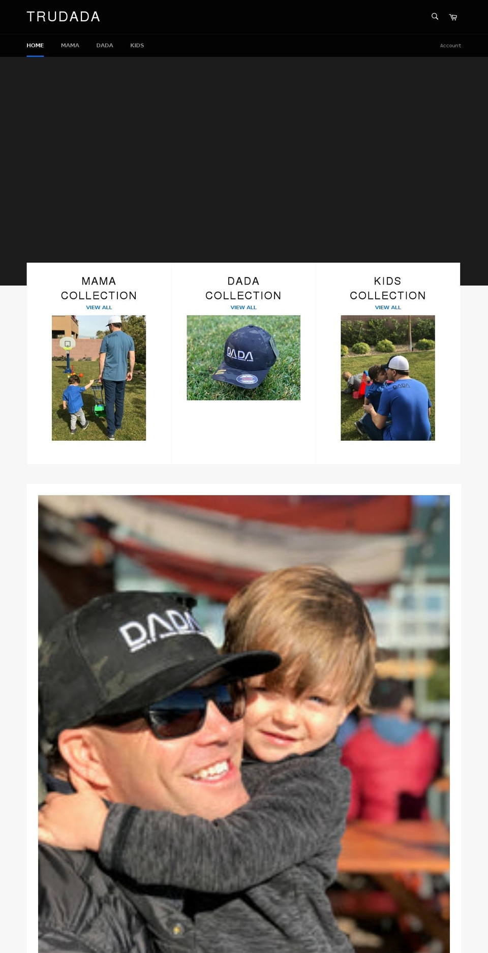 trudada.com shopify website screenshot