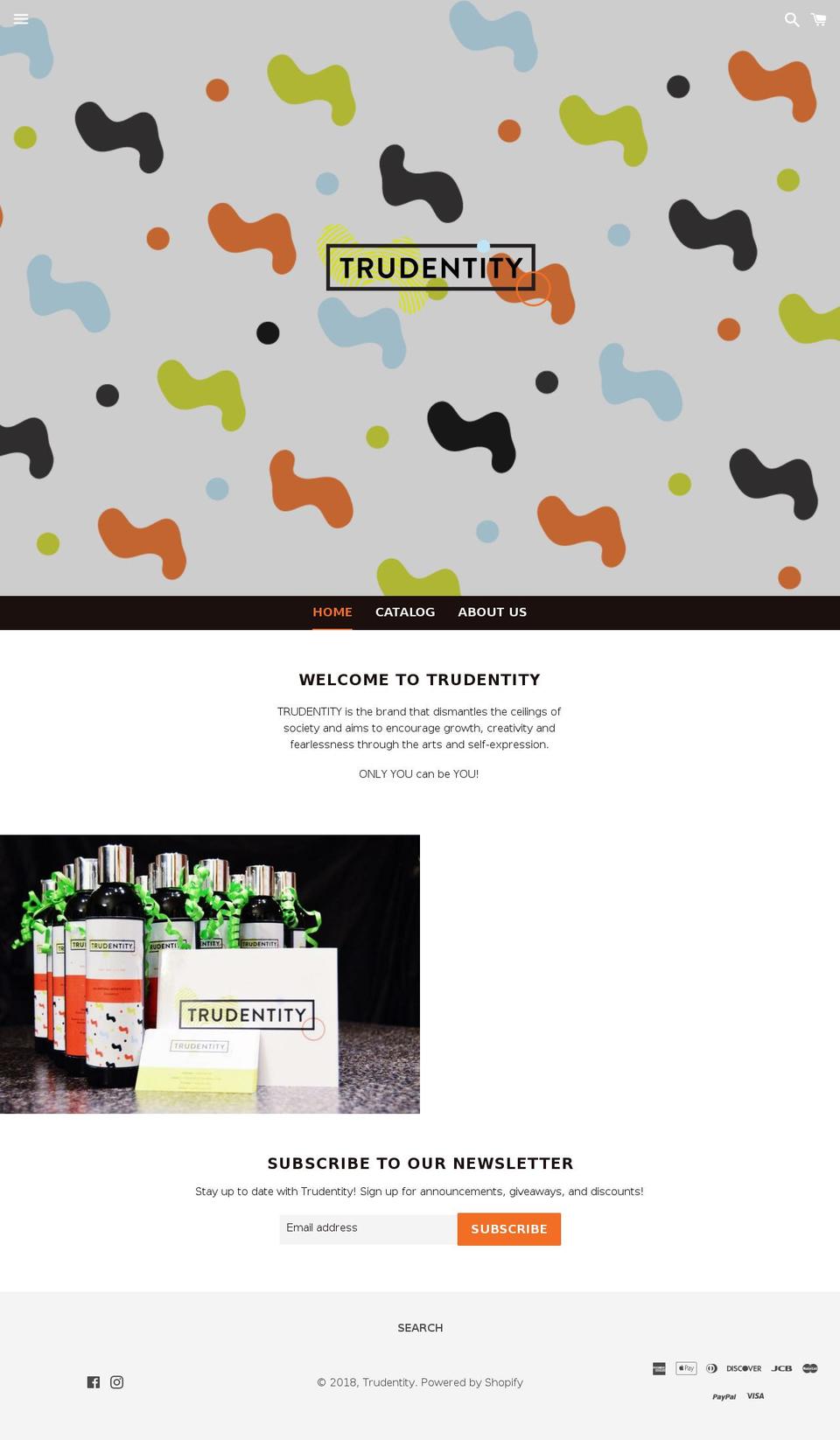 trudentitylife.com — Shopify storefront screenshot