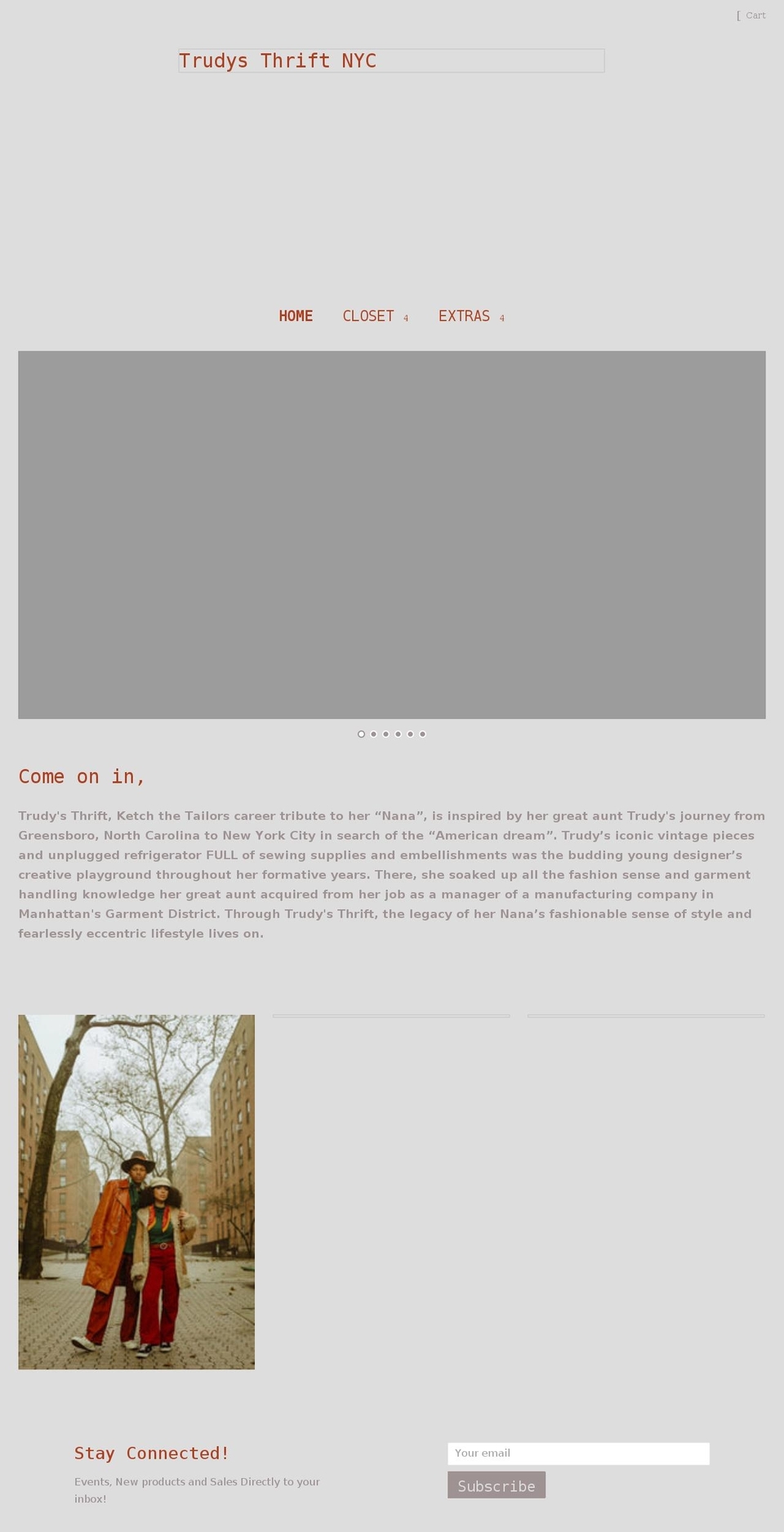 trudys-thrift-nyc.myshopify.com shopify website screenshot