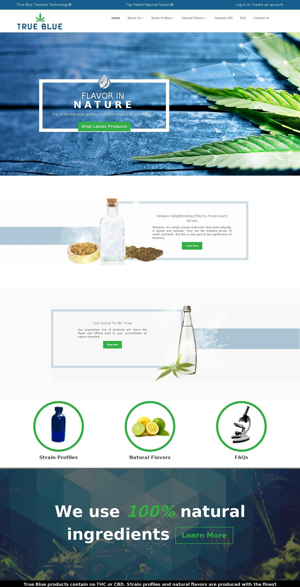 true-blue.co shopify website screenshot