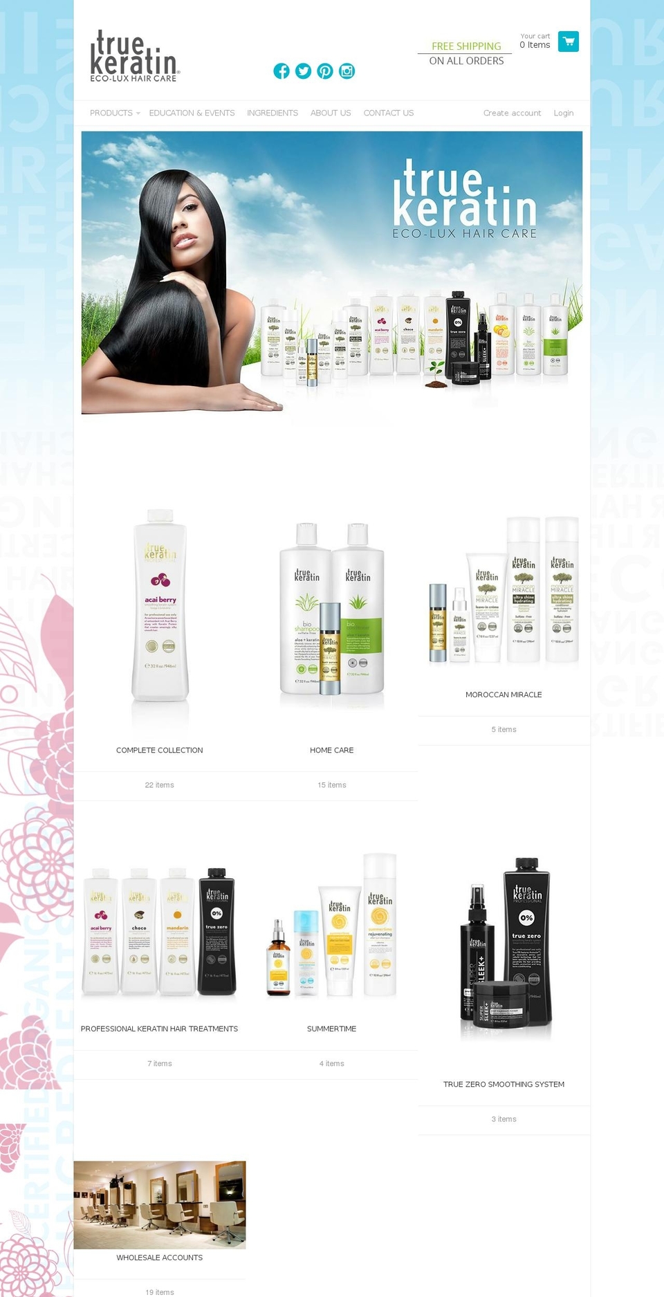 true-keratin.co.uk shopify website screenshot