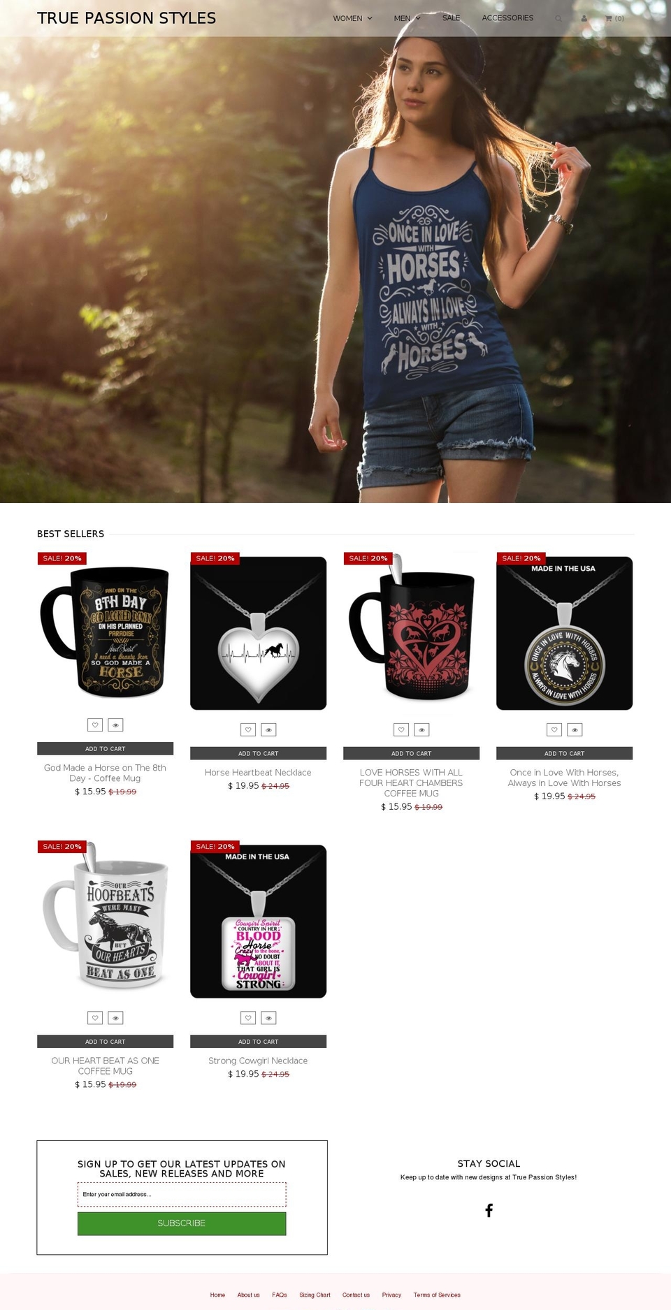 Minimal Shopify theme site example true-passion-styles.myshopify.com
