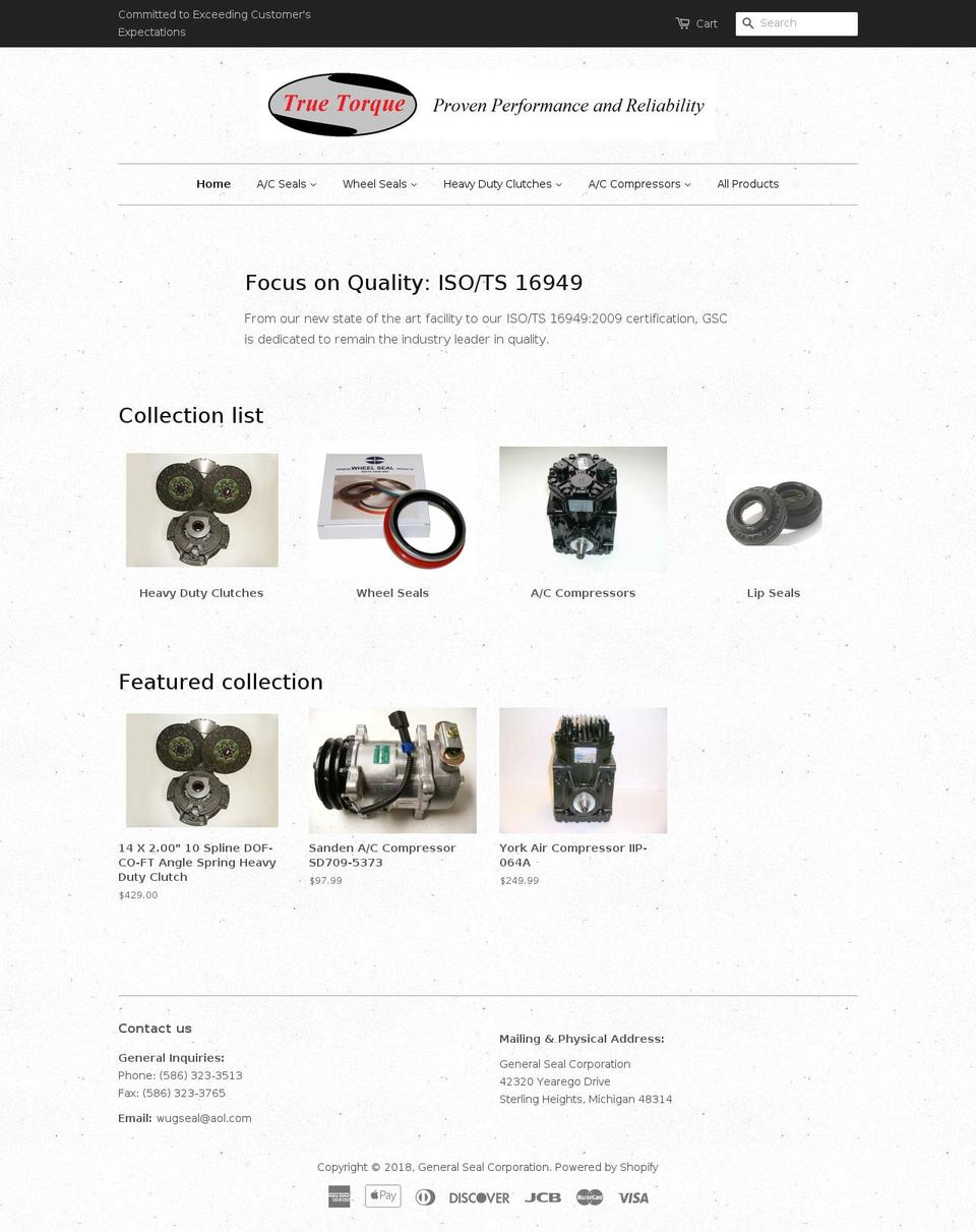 true-torque.com — Shopify storefront screenshot