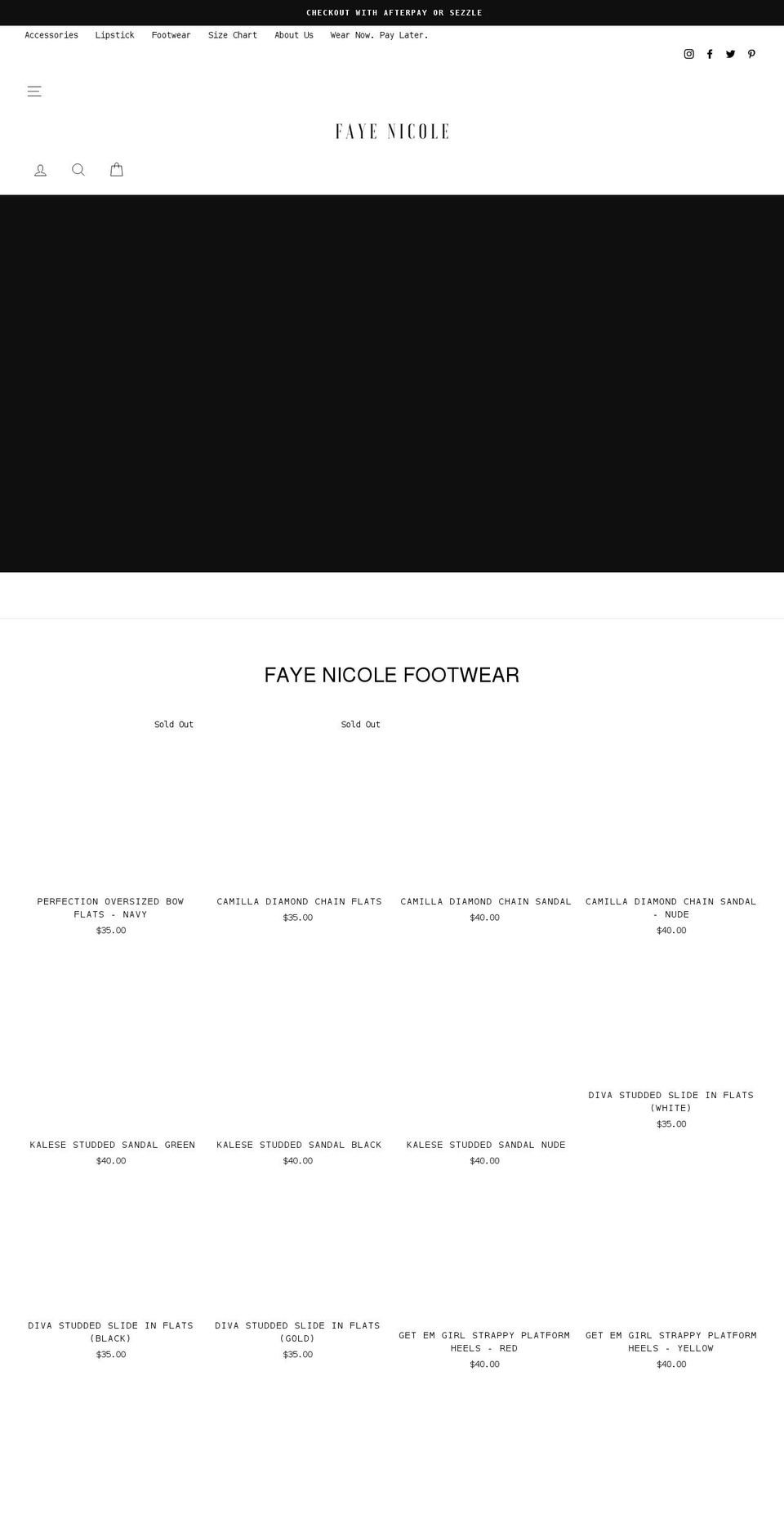 true2sizeshoes.com — Shopify storefront screenshot