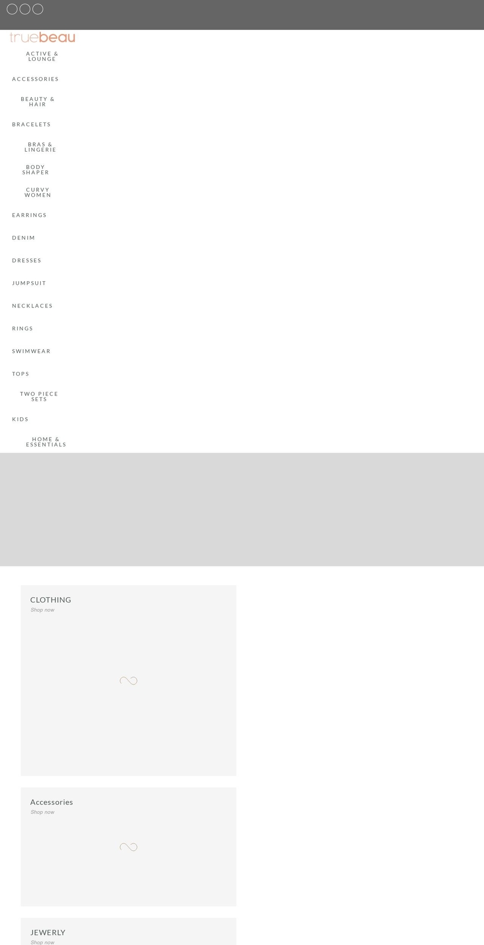 truebeaunyc.com shopify website screenshot