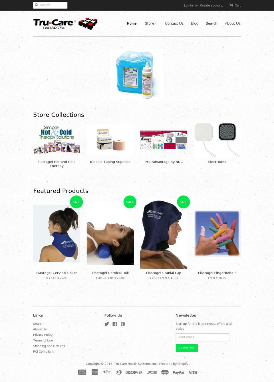 truecaremedicalproducts.com shopify website screenshot