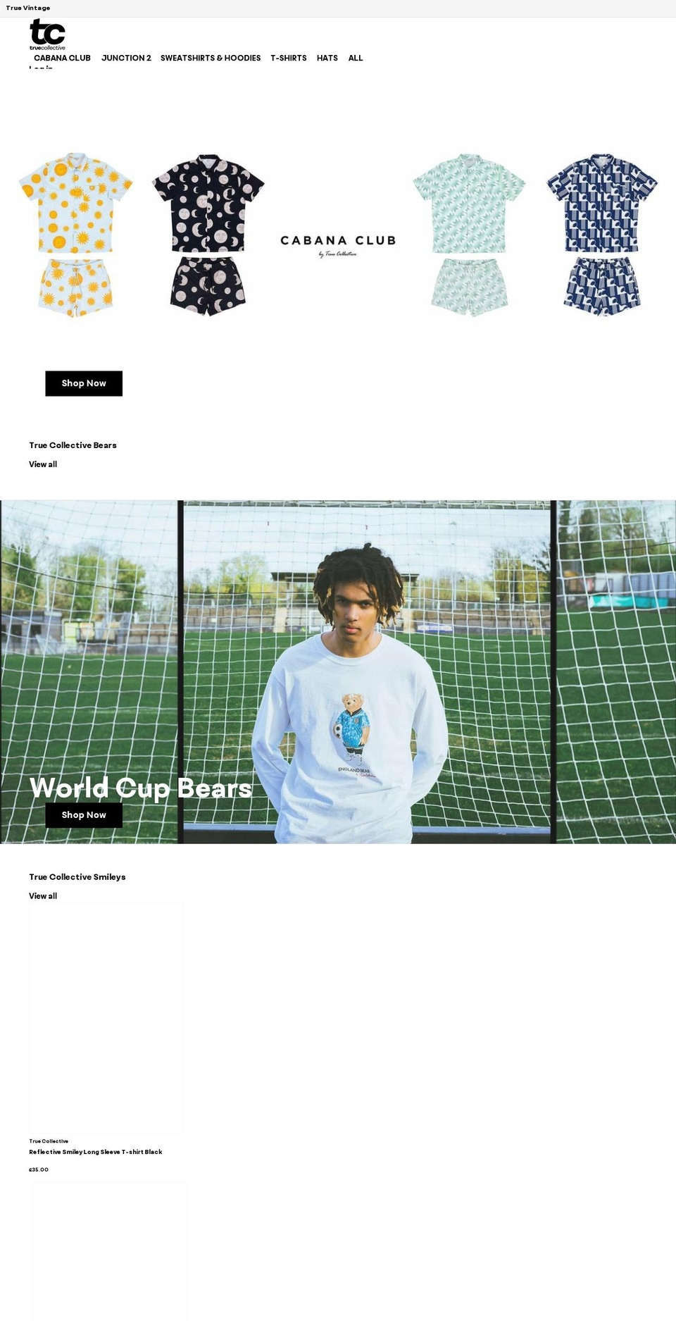 truecollective.com — Shopify storefront screenshot