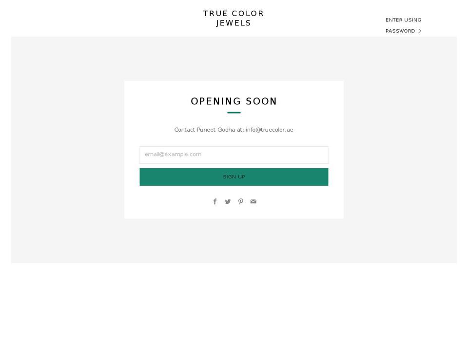 truecolor.ae shopify website screenshot