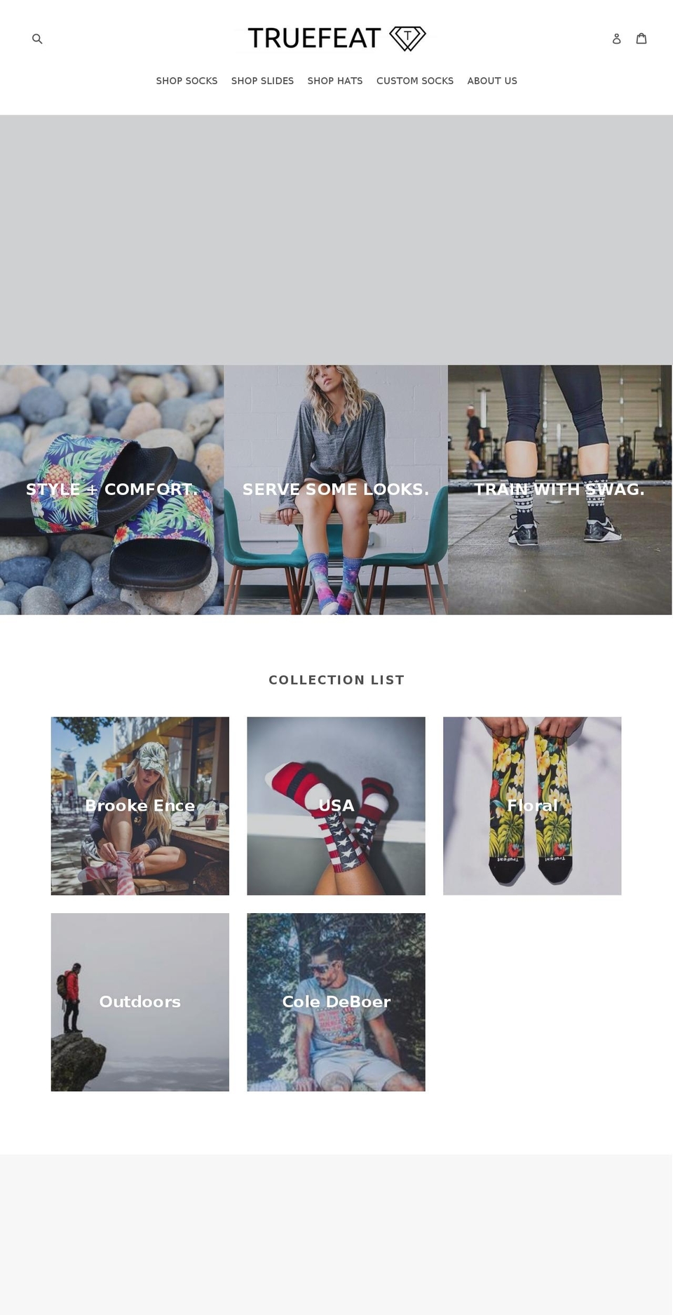 truefeat.com shopify website screenshot