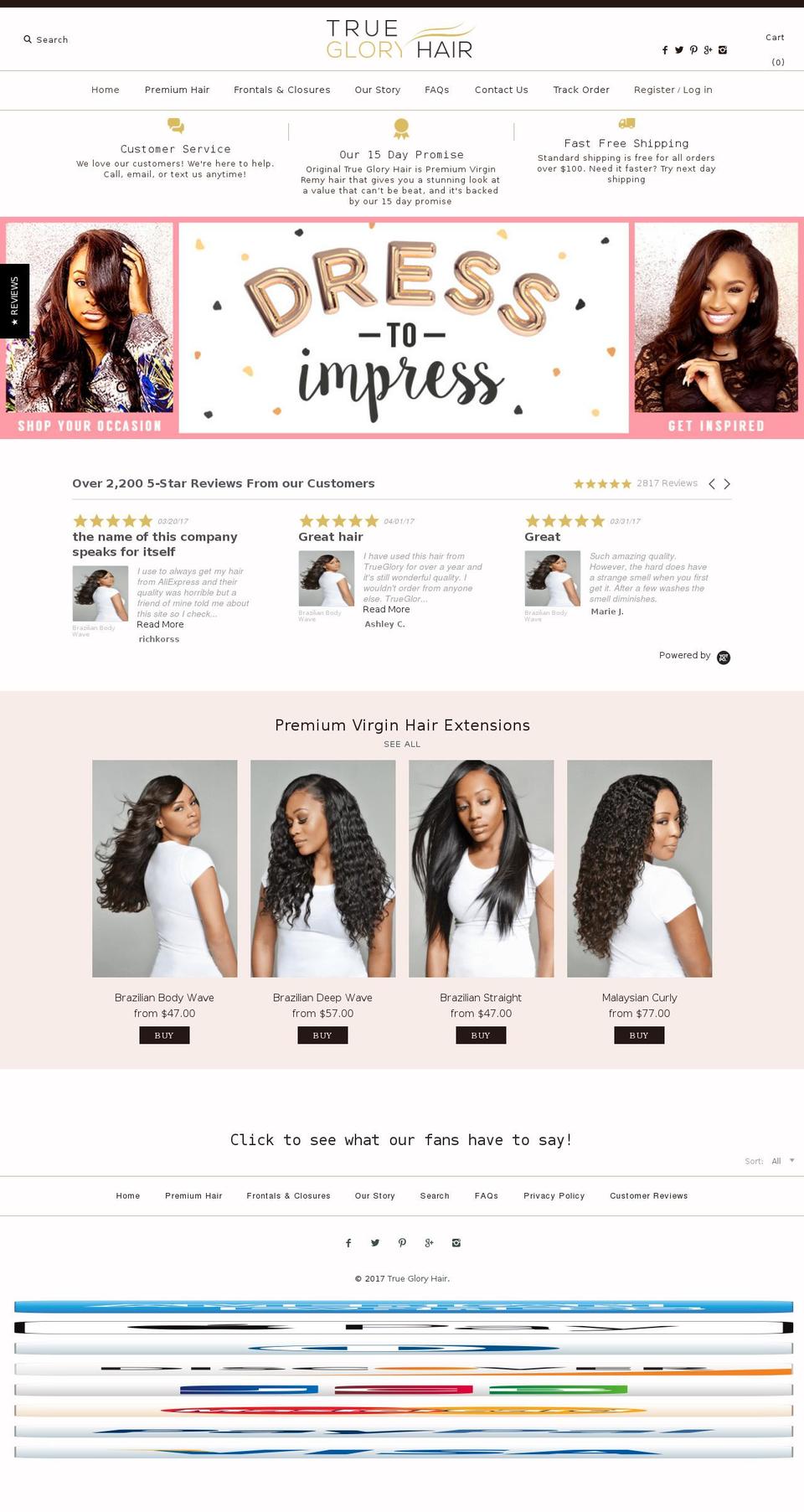 Fall Theme | Aug  |  Master Theme Shopify theme site example truegloryhair.com