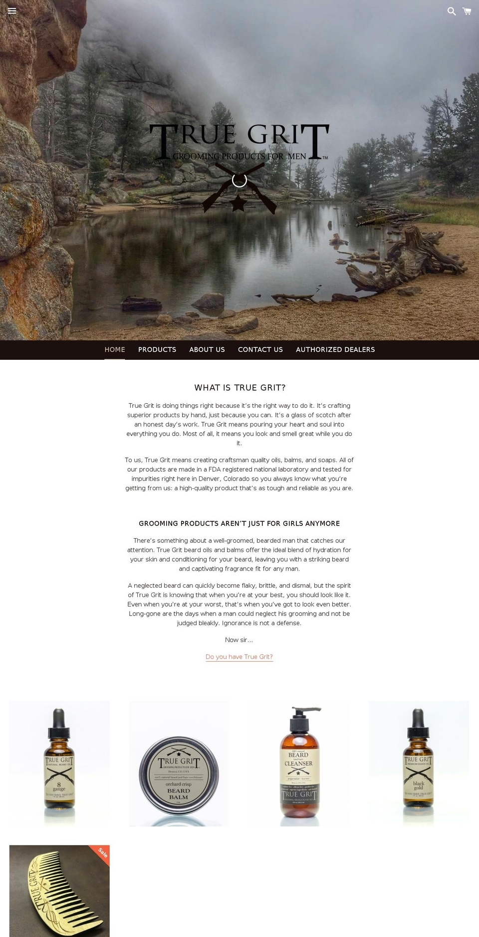 truegrit.co shopify website screenshot