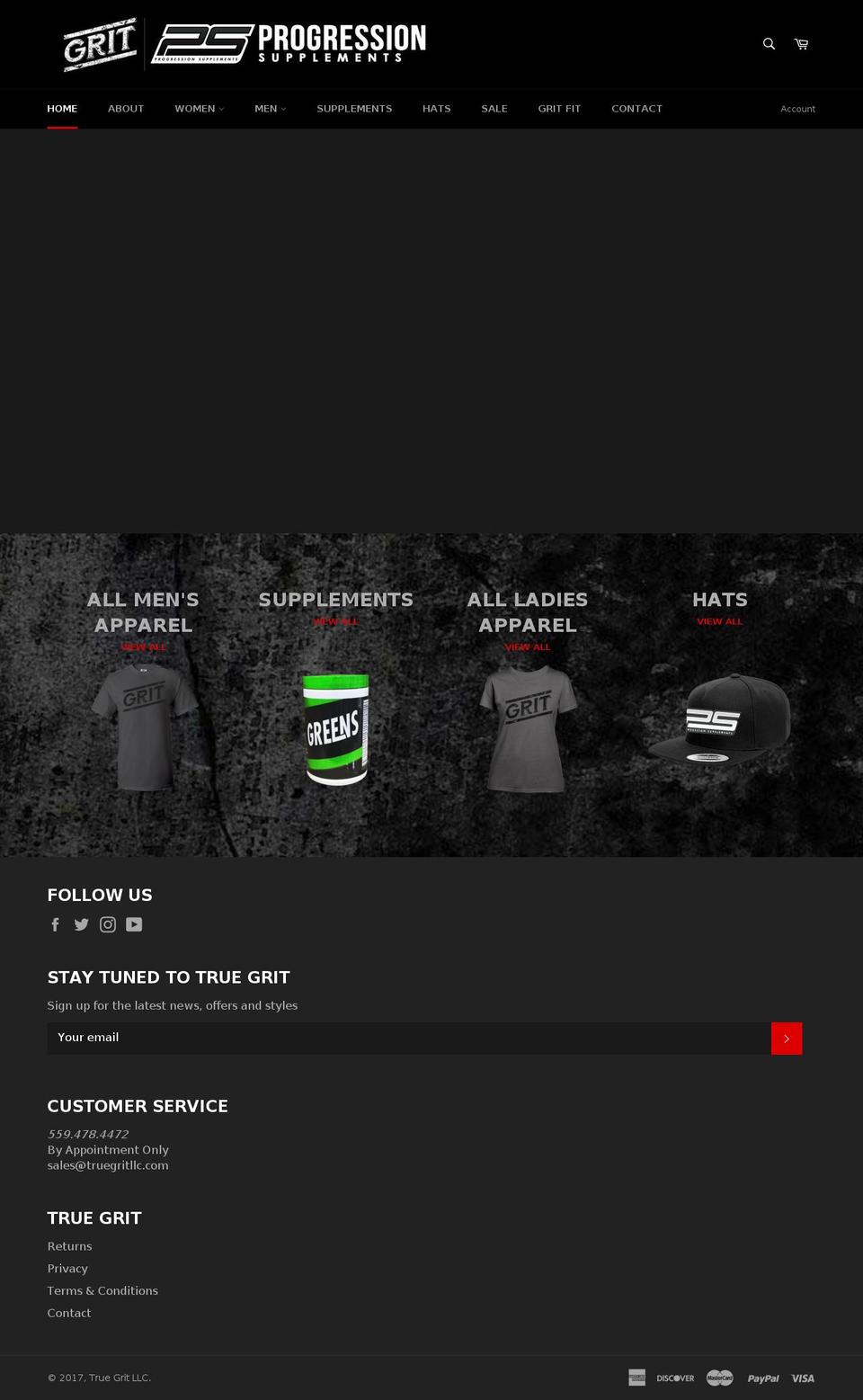 truegritllc.com shopify website screenshot