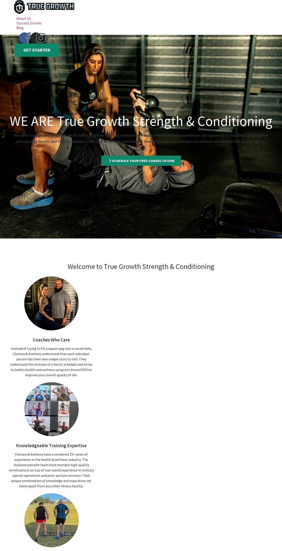 truegrowthfit.com — Shopify storefront screenshot