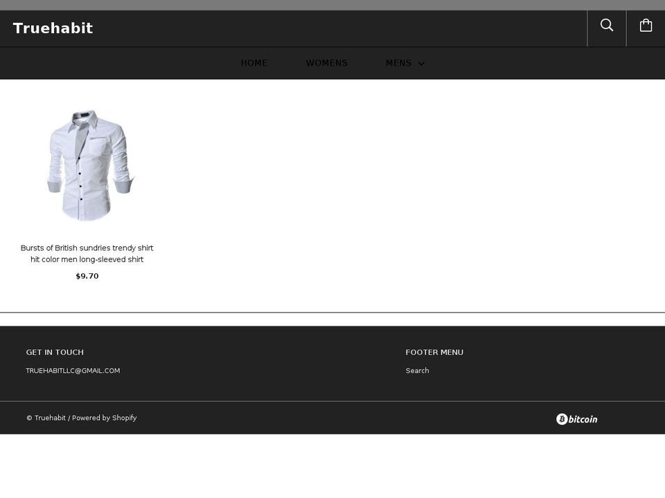 truehabit.com shopify website screenshot