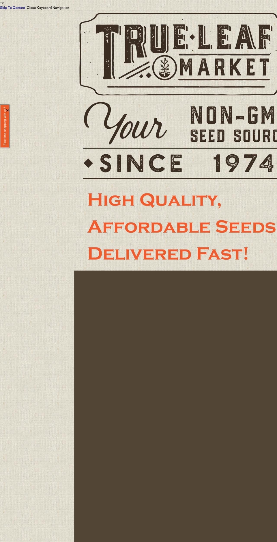 trueleafmarket.myshopify.com shopify website screenshot