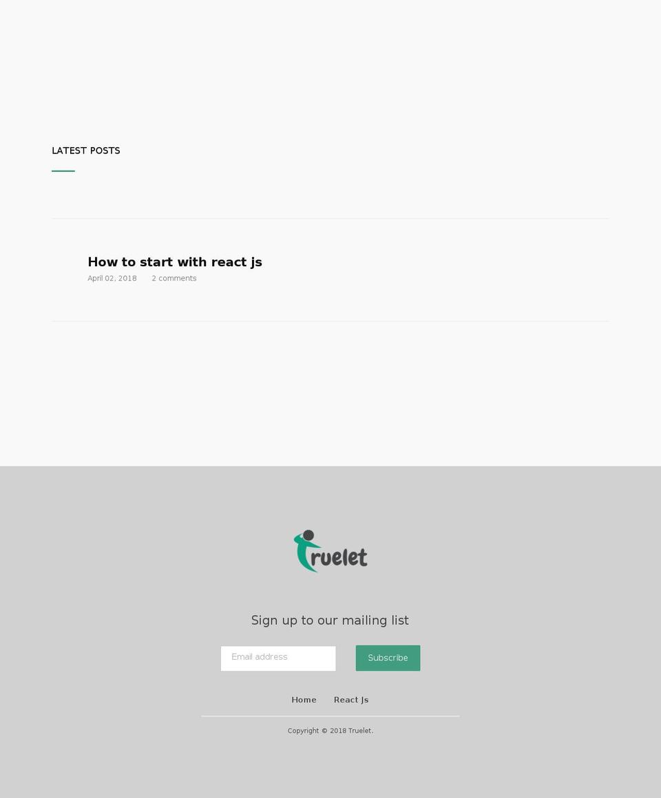 truelet.com — Shopify storefront screenshot