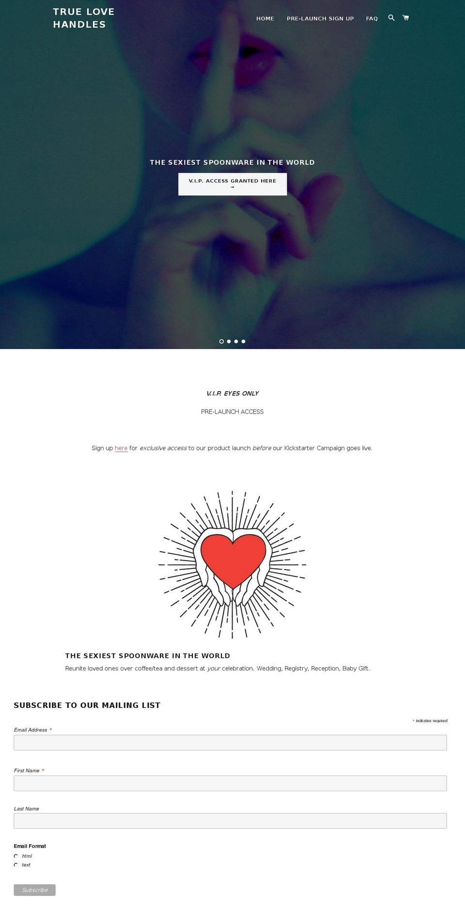 truelovehandles.com — Shopify storefront screenshot