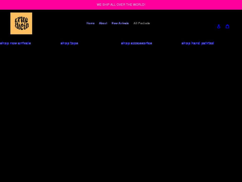 truelucia.com shopify website screenshot