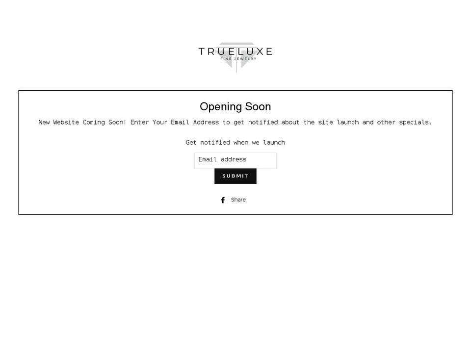trueluxe.com shopify website screenshot
