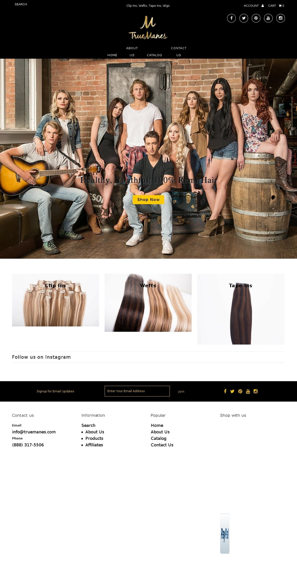 truemanes.com shopify website screenshot