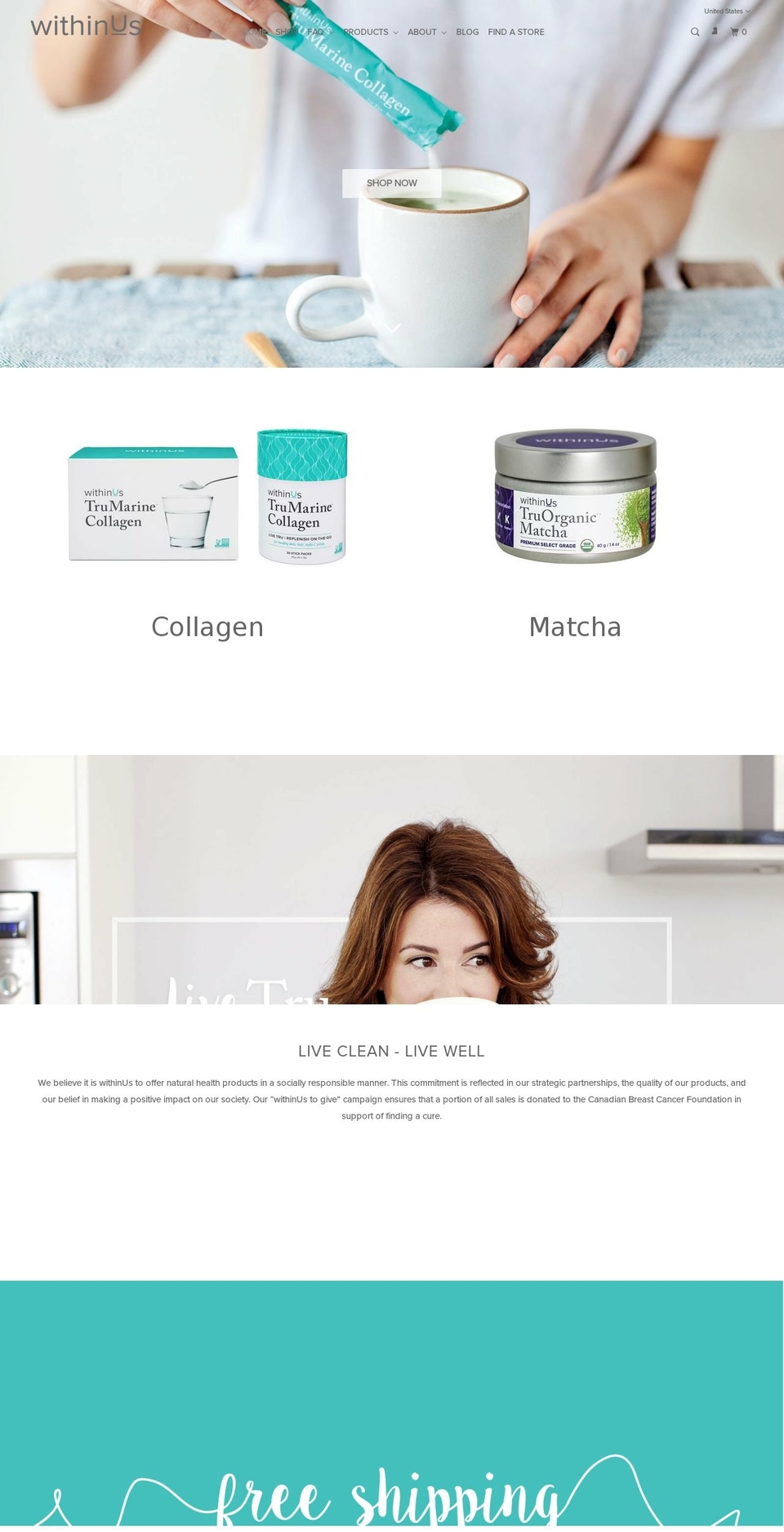 truemarinecollagen.com shopify website screenshot