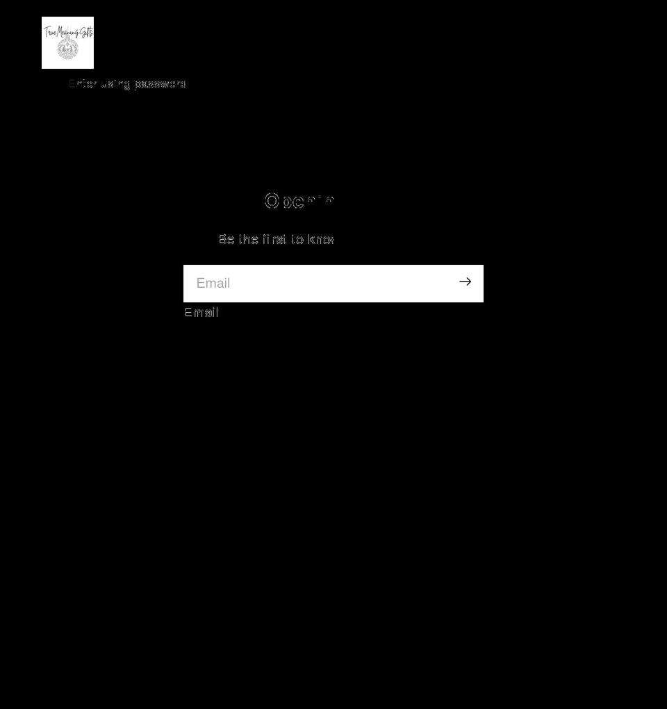 truemeaninggifts.com shopify website screenshot