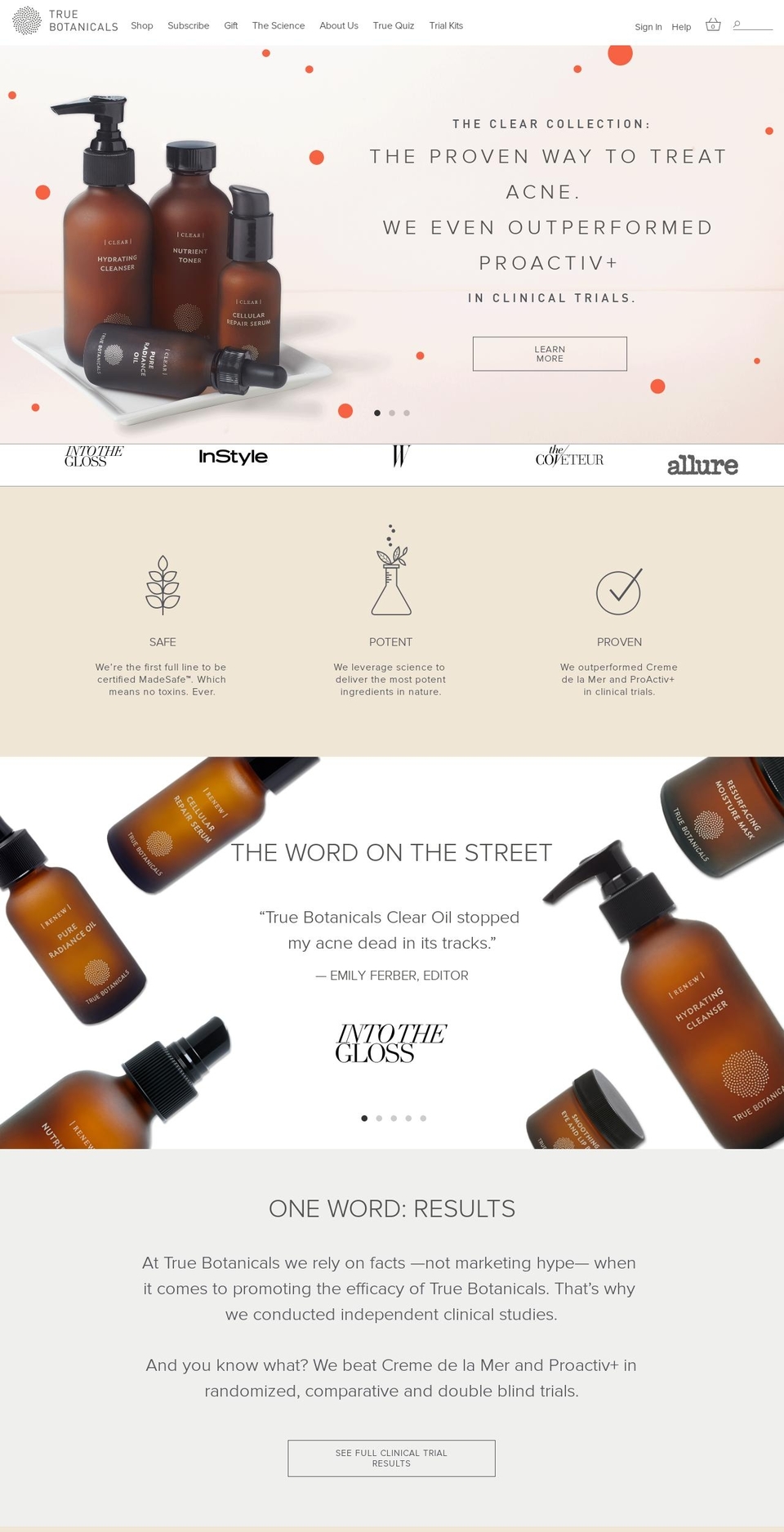truenaturebody.com shopify website screenshot