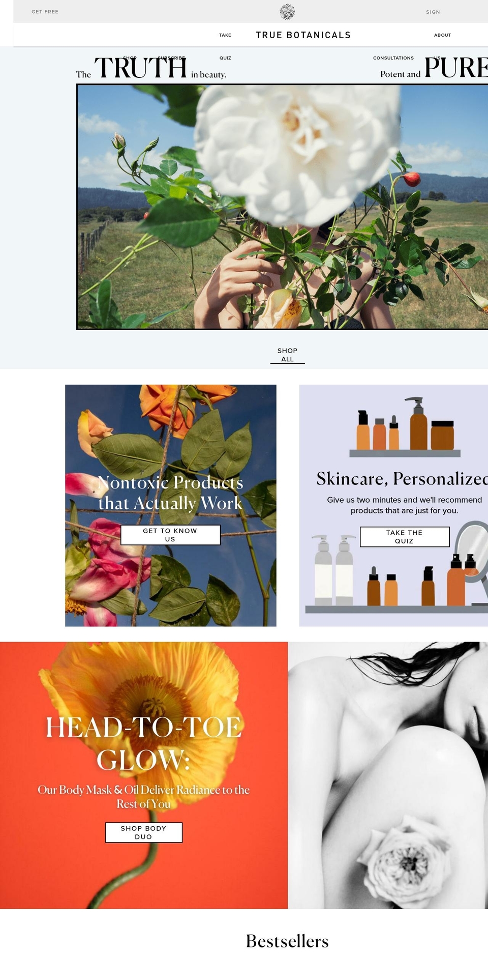 AnnieBing Launch - Desktop Shopify theme site example truenaturebotanicals.com