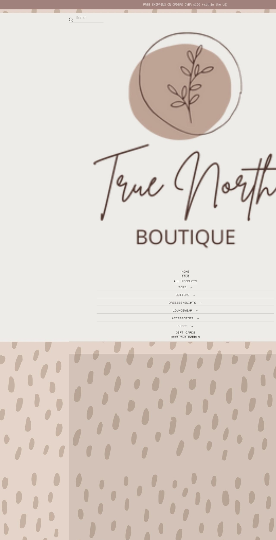 truenorthboutique.com shopify website screenshot