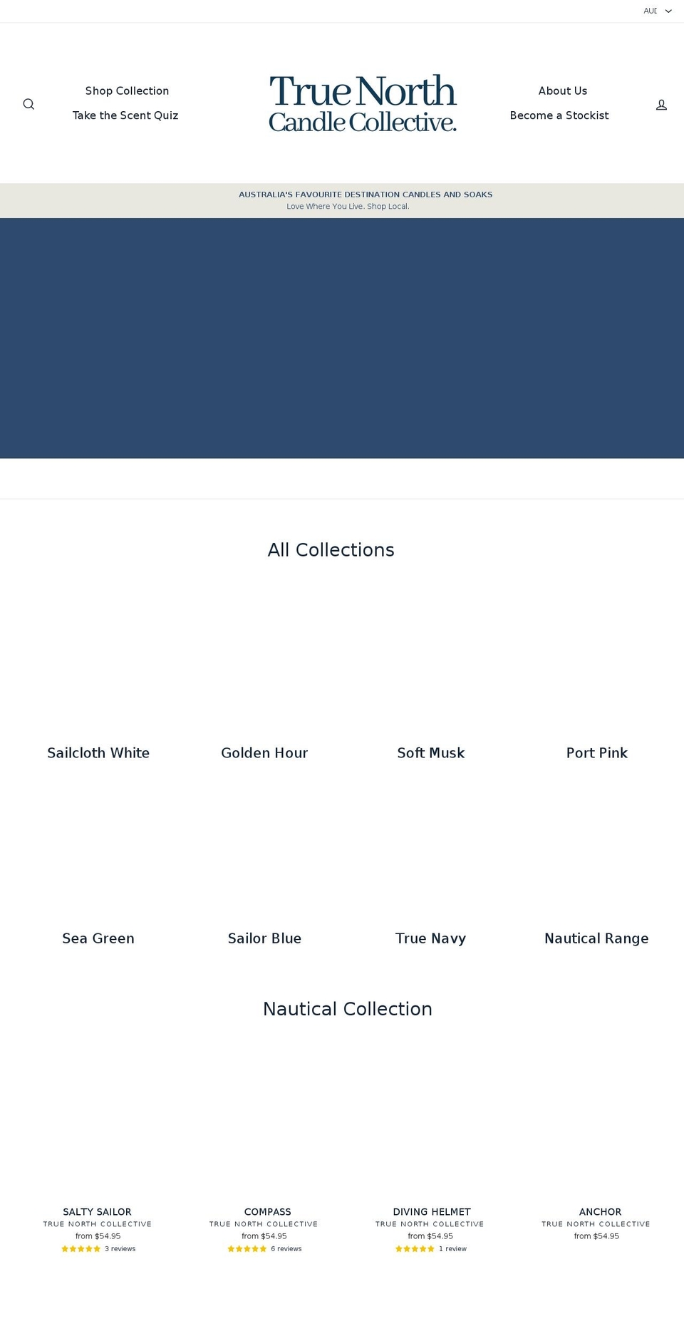 truenorthcandlecollective.com shopify website screenshot