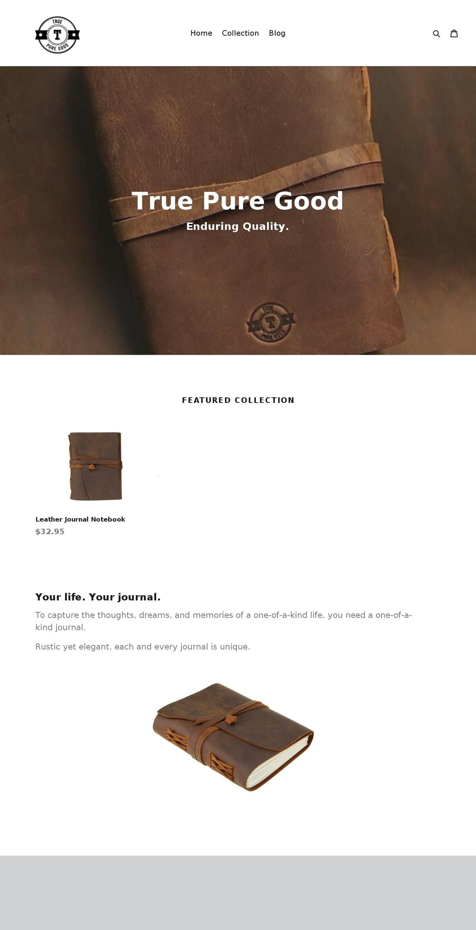 truepuregood.com shopify website screenshot
