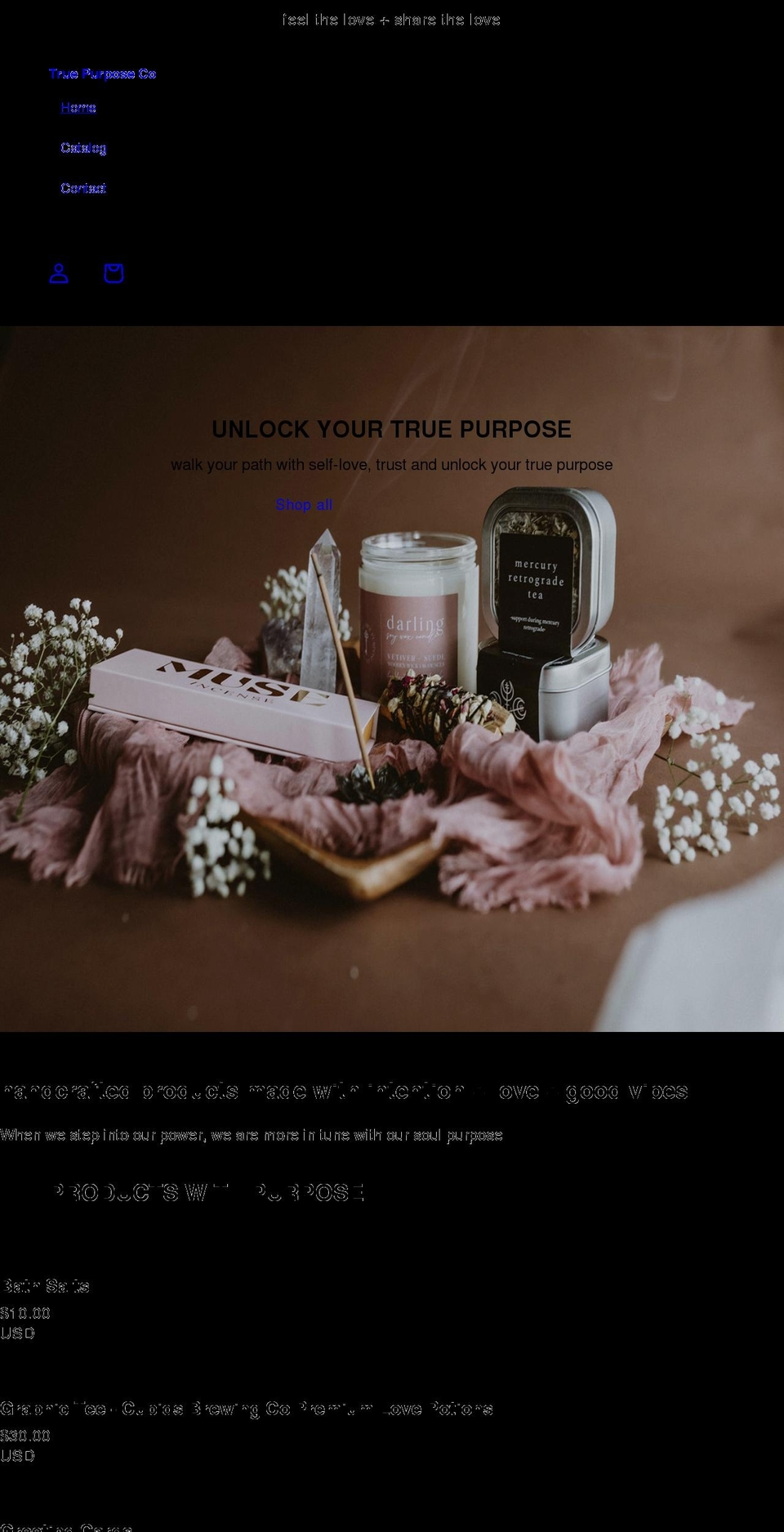 truepurposeco.com shopify website screenshot