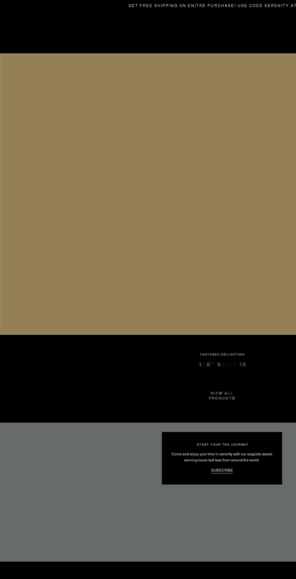 Presige Shopify theme site example trueserenitytea.com