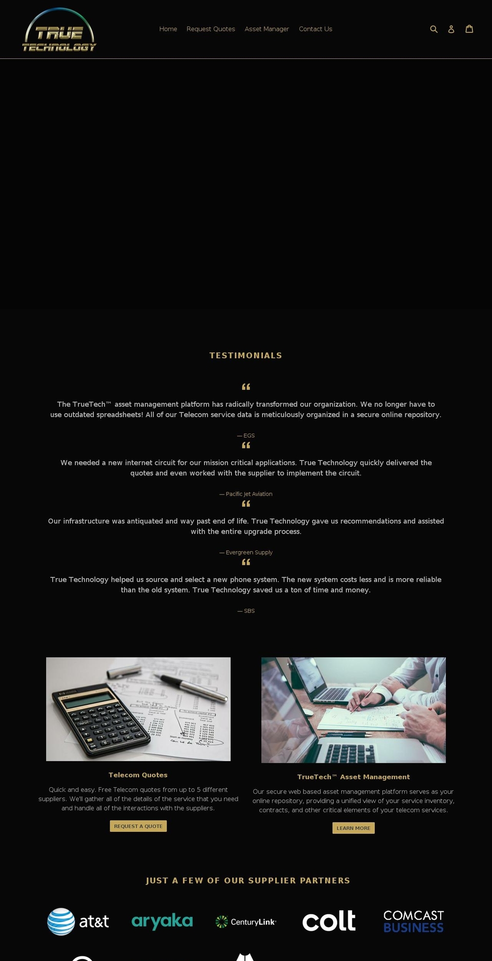 truetechnology.info shopify website screenshot
