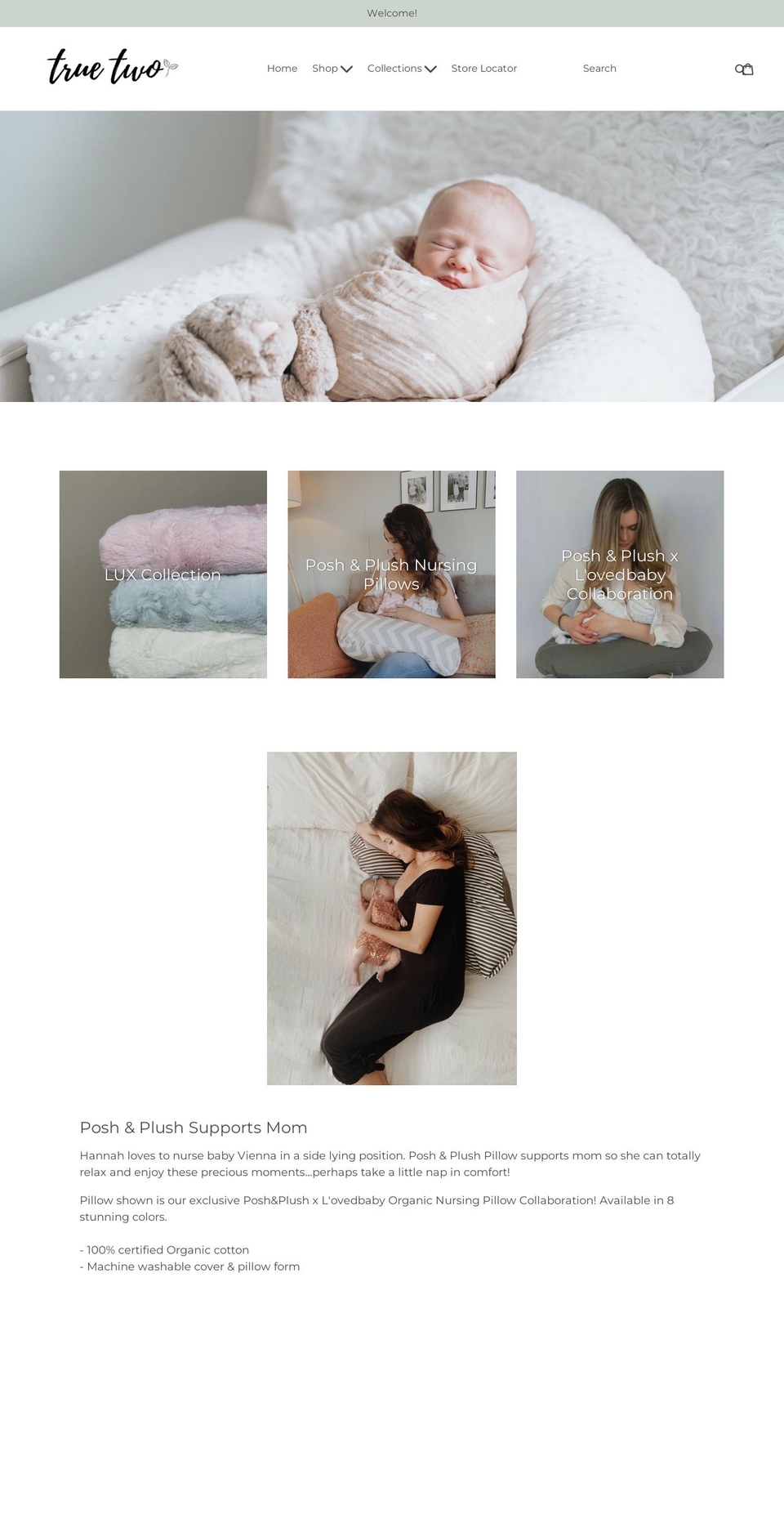 truetwocollections.com shopify website screenshot