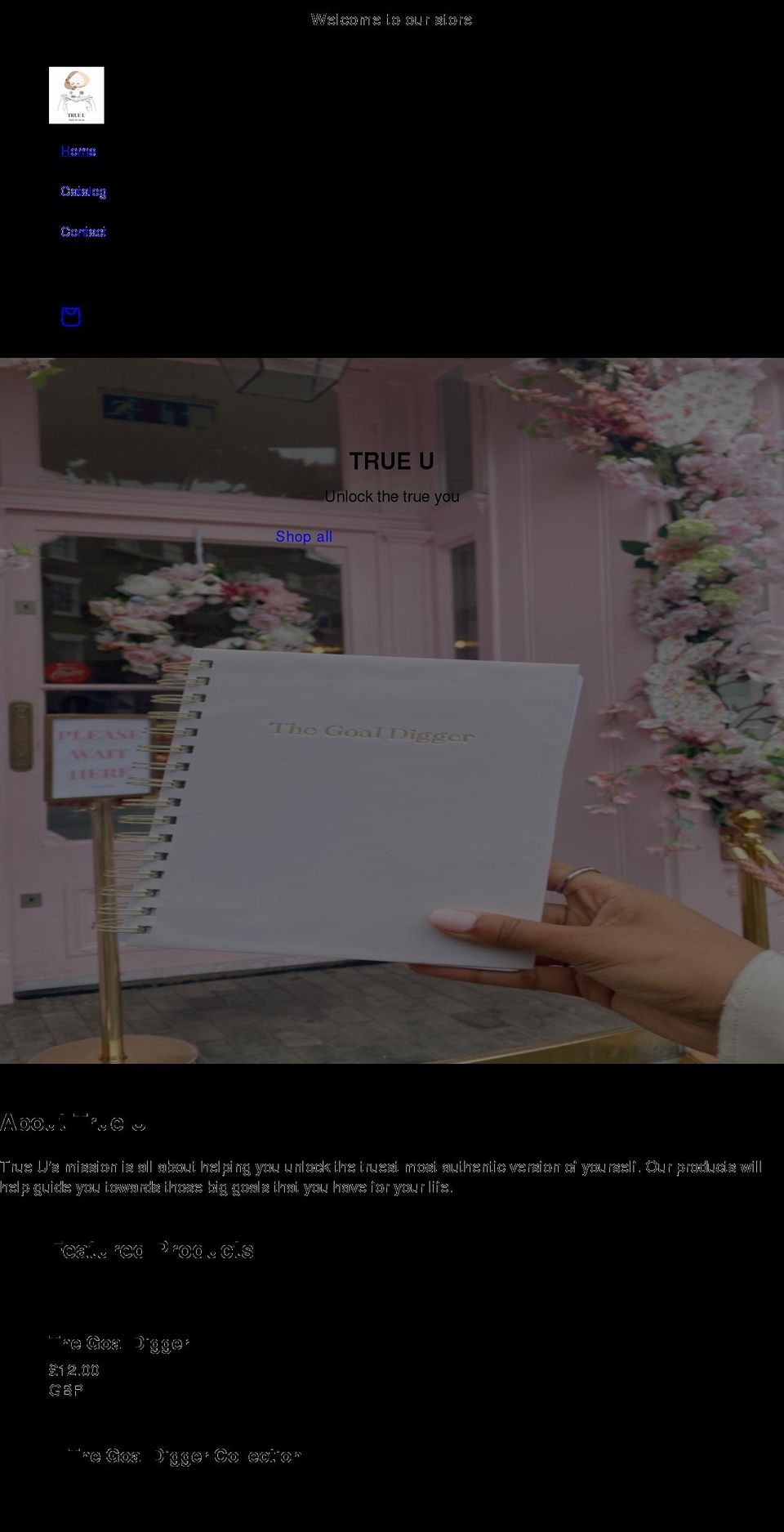 trueu.co.uk shopify website screenshot