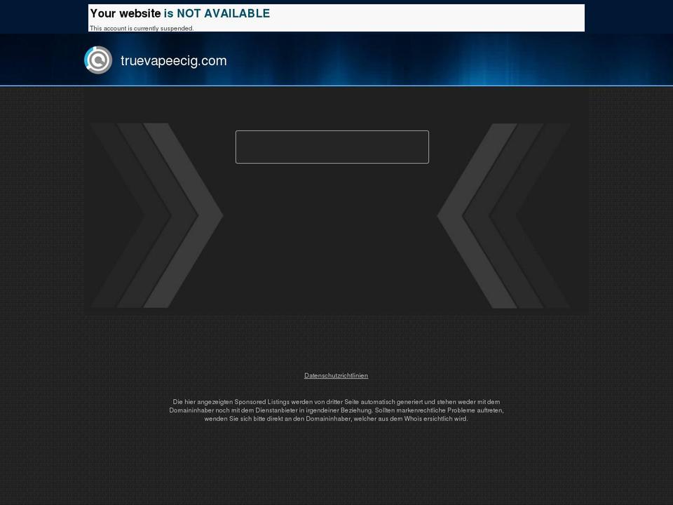 truevapeecig.com shopify website screenshot