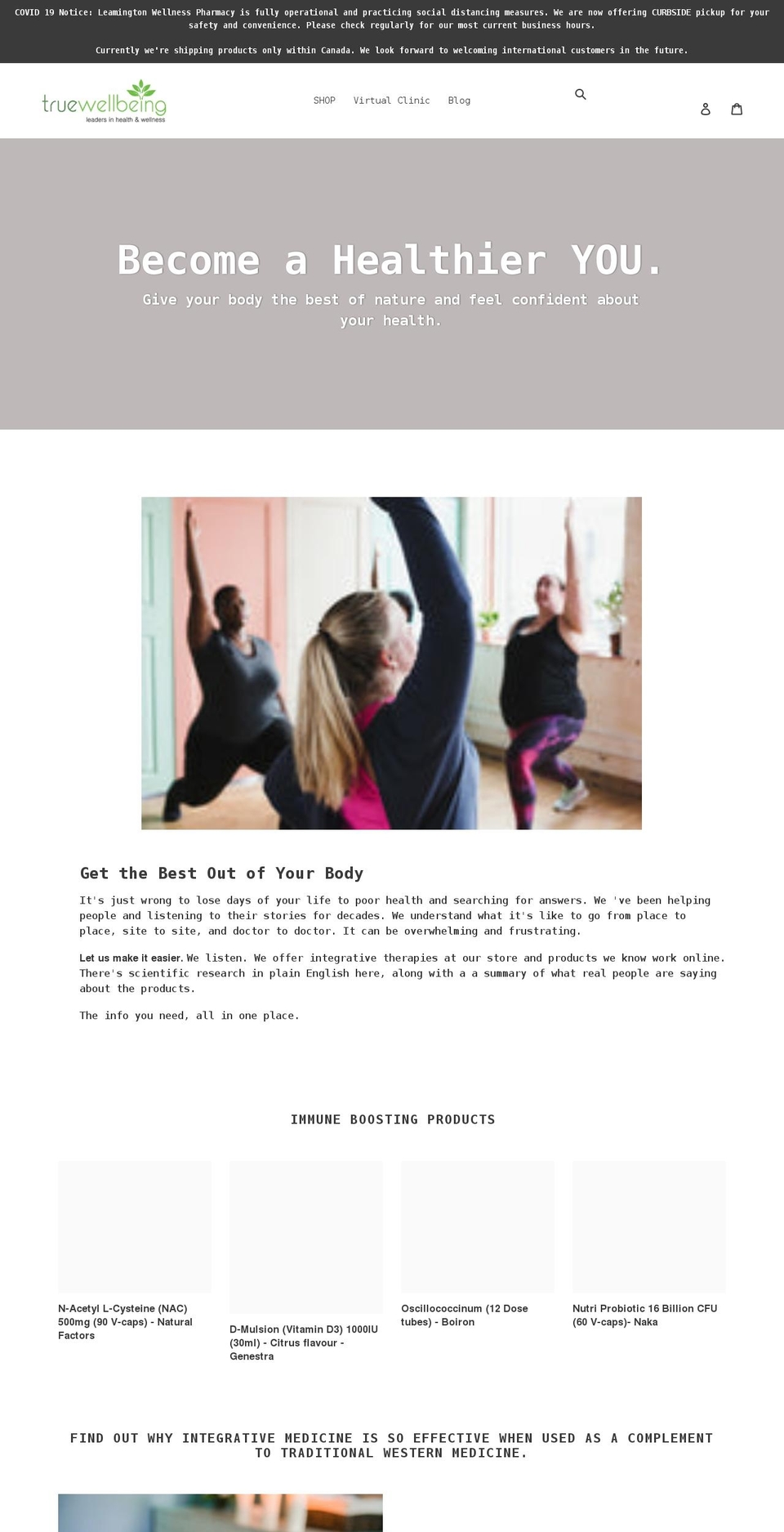 truewellnesspharmacy.com shopify website screenshot