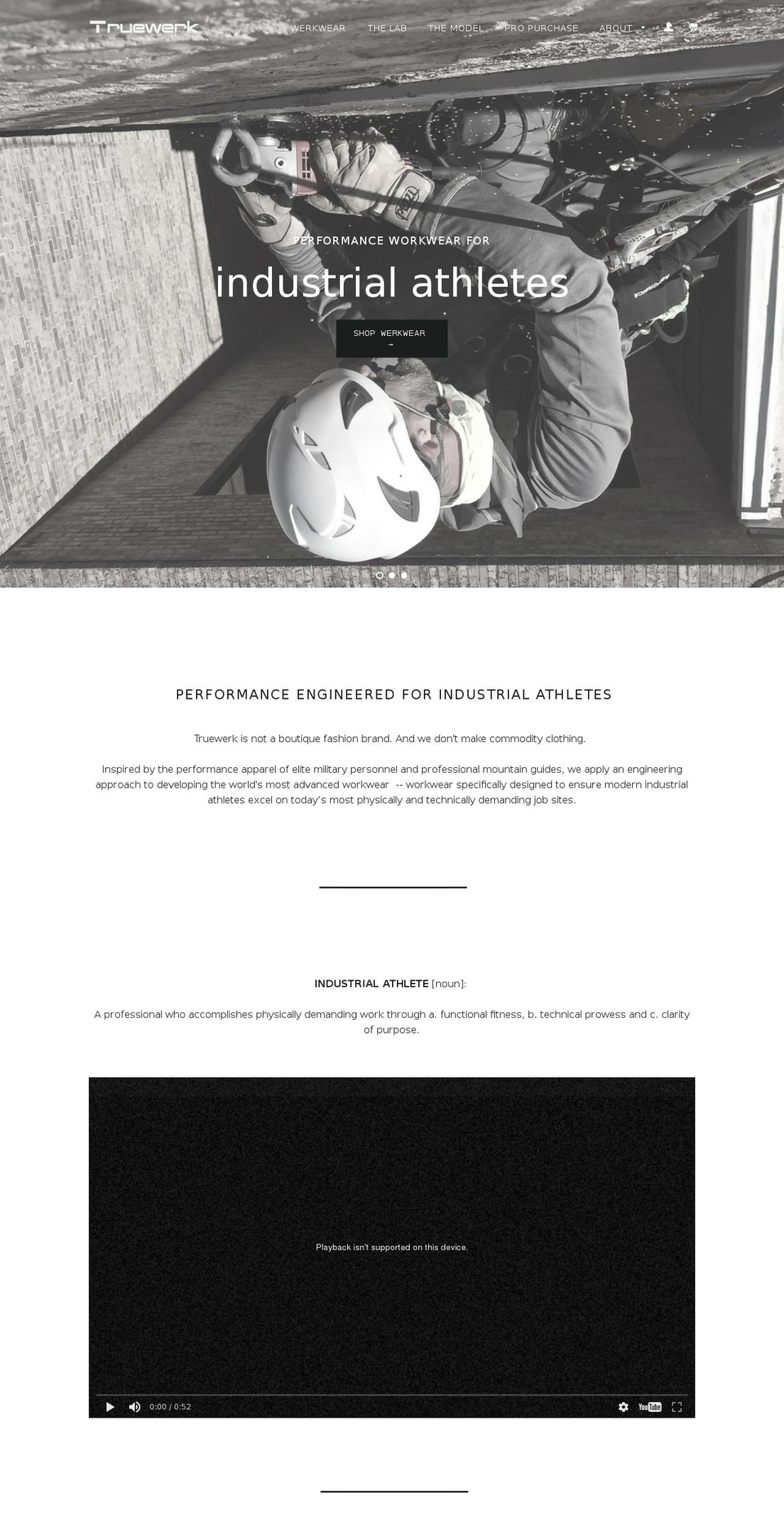 truewerktools.com shopify website screenshot