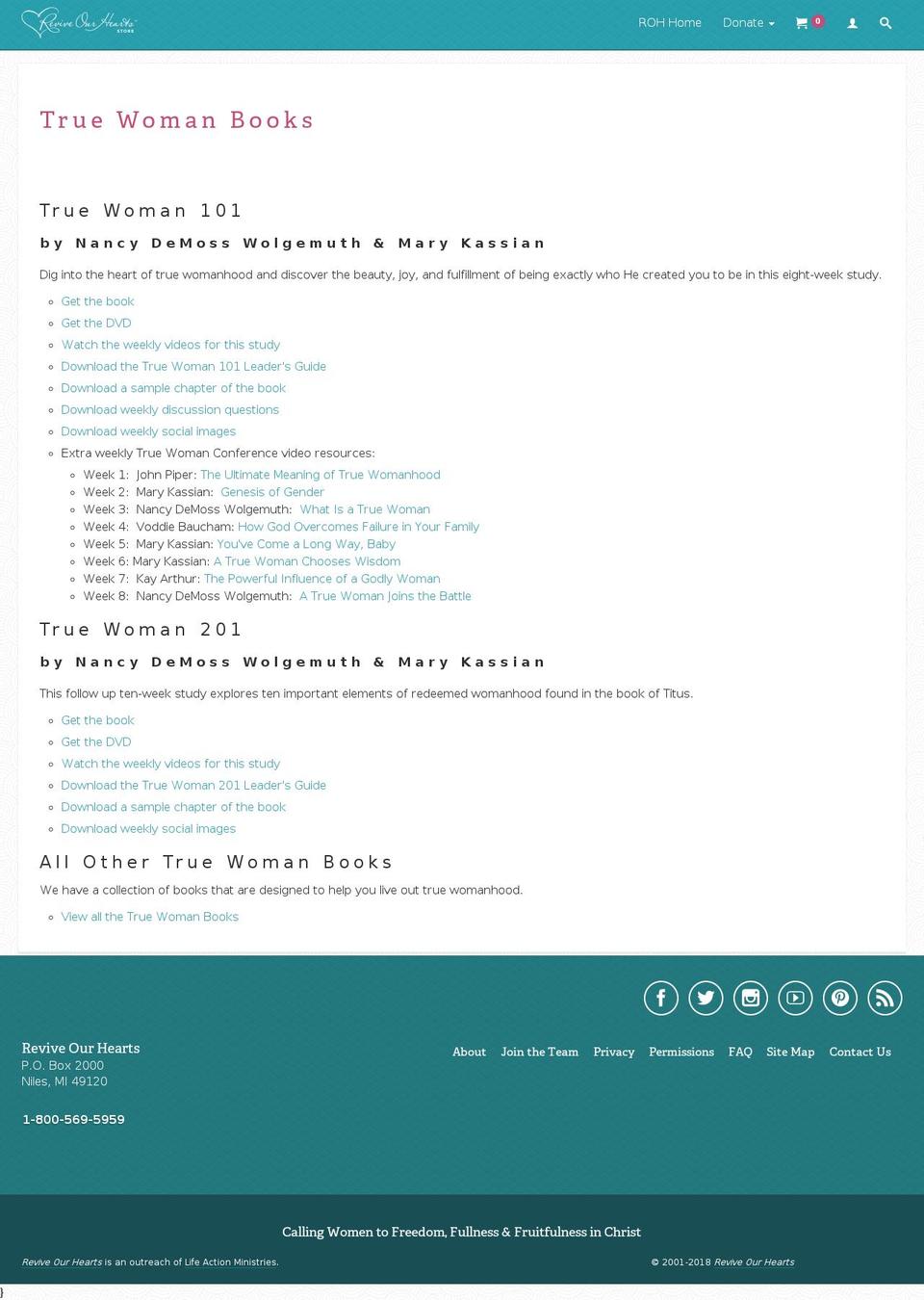 truewoman201.com — Shopify storefront screenshot