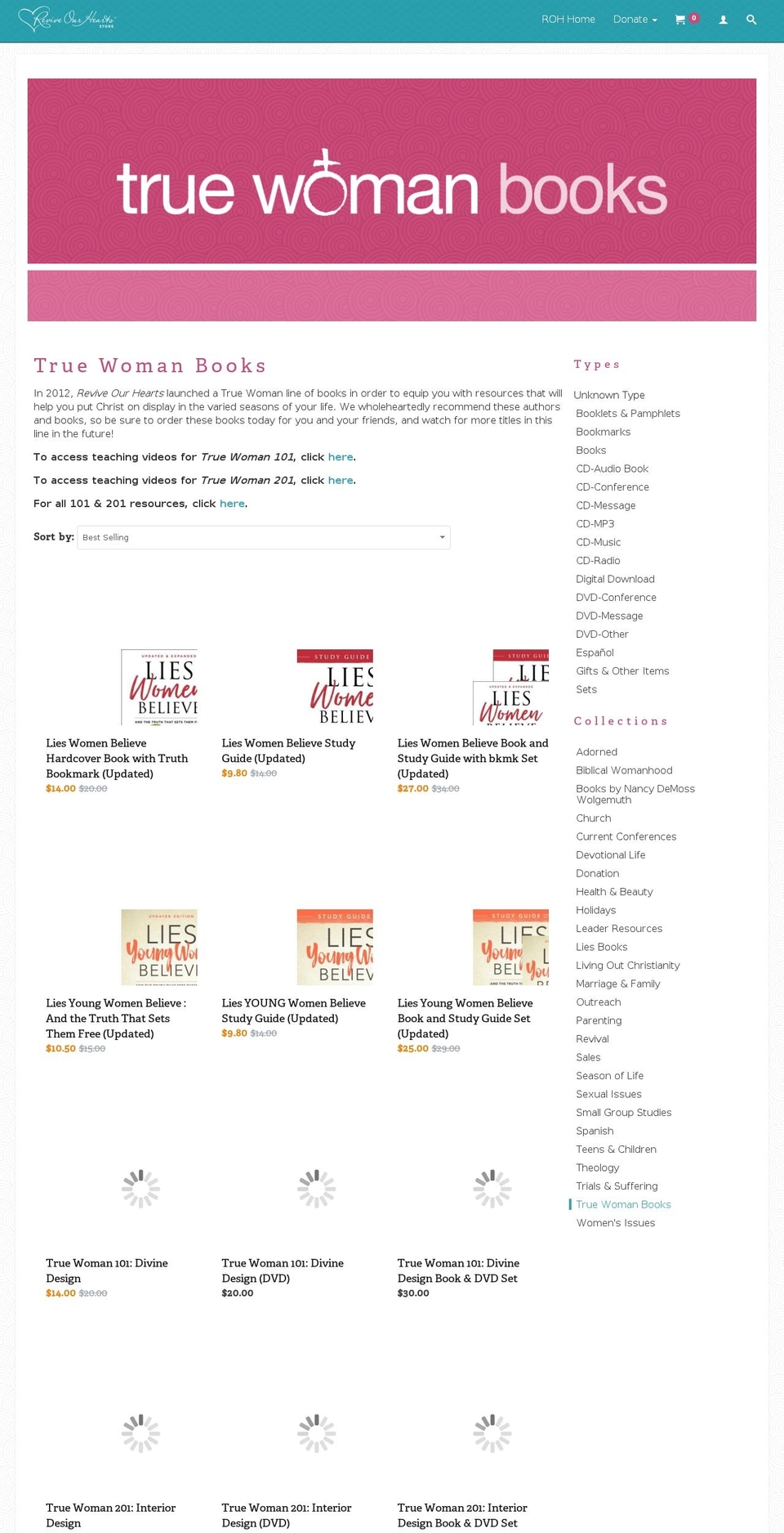 truewomanbooks.net shopify website screenshot