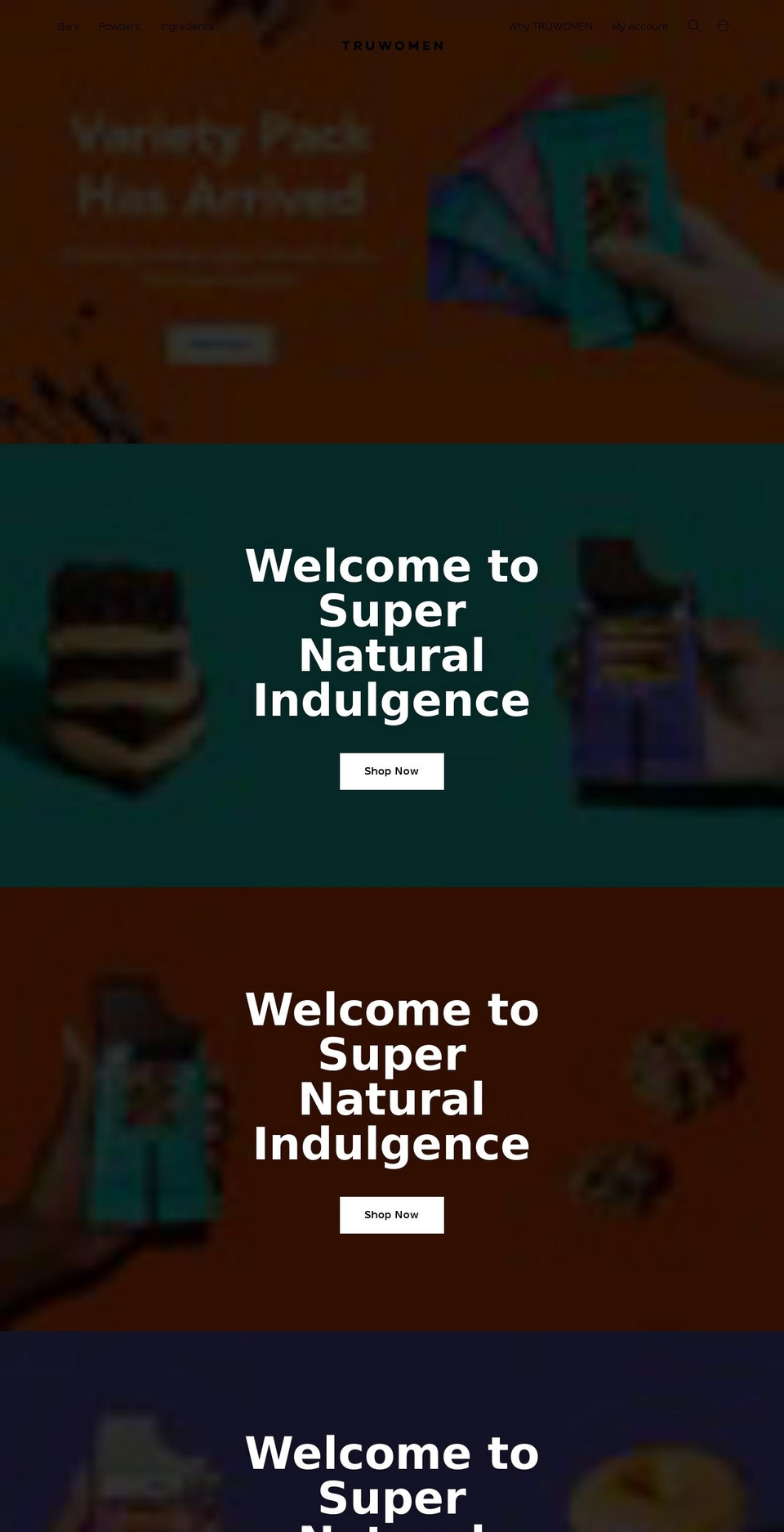 truewomen.com — Shopify storefront screenshot