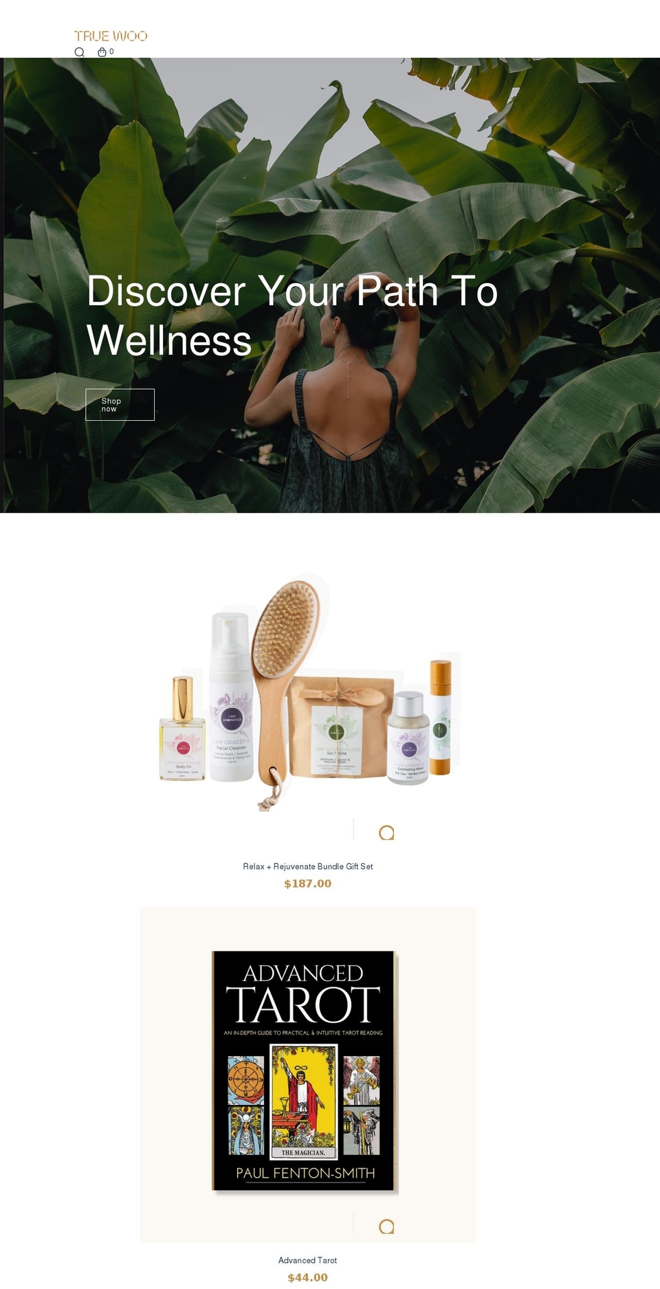 Alamp Shopify theme site example truewoo.com