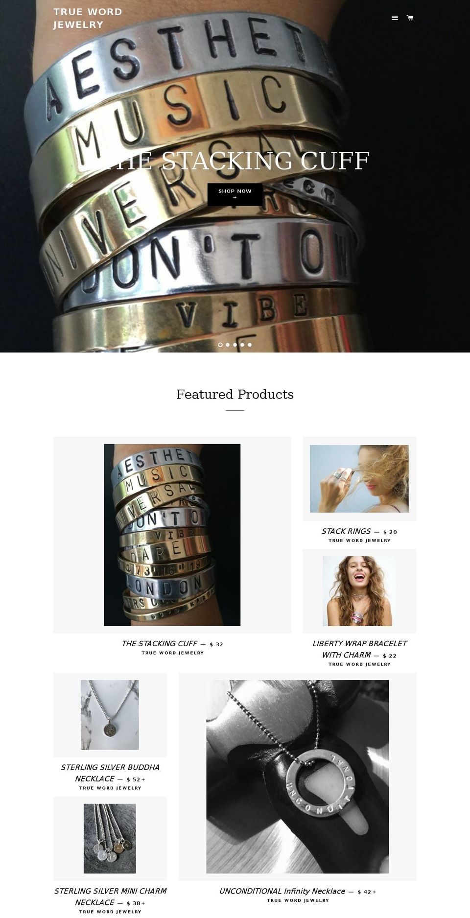 truewordjewelry.com shopify website screenshot
