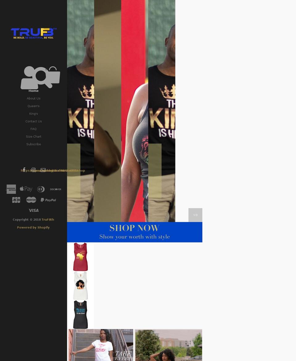 truf8th.com — Shopify storefront screenshot