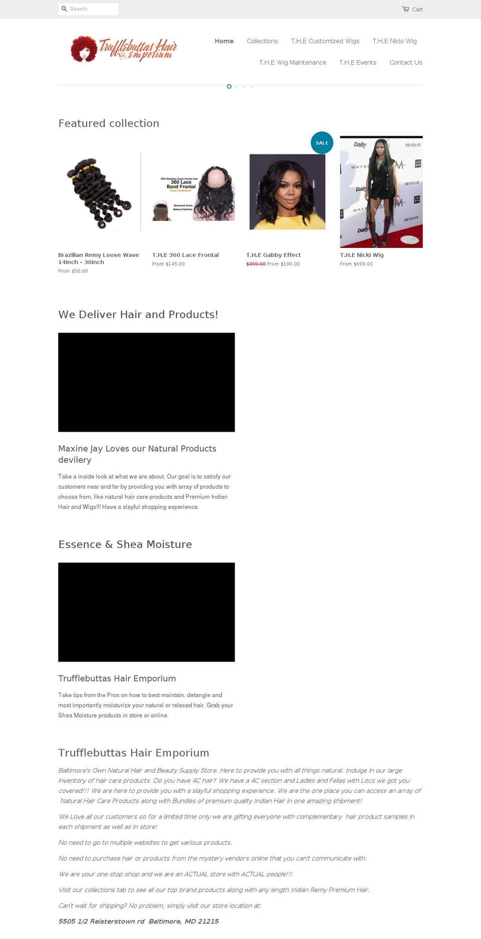 trufflebuttas.com — Shopify storefront screenshot