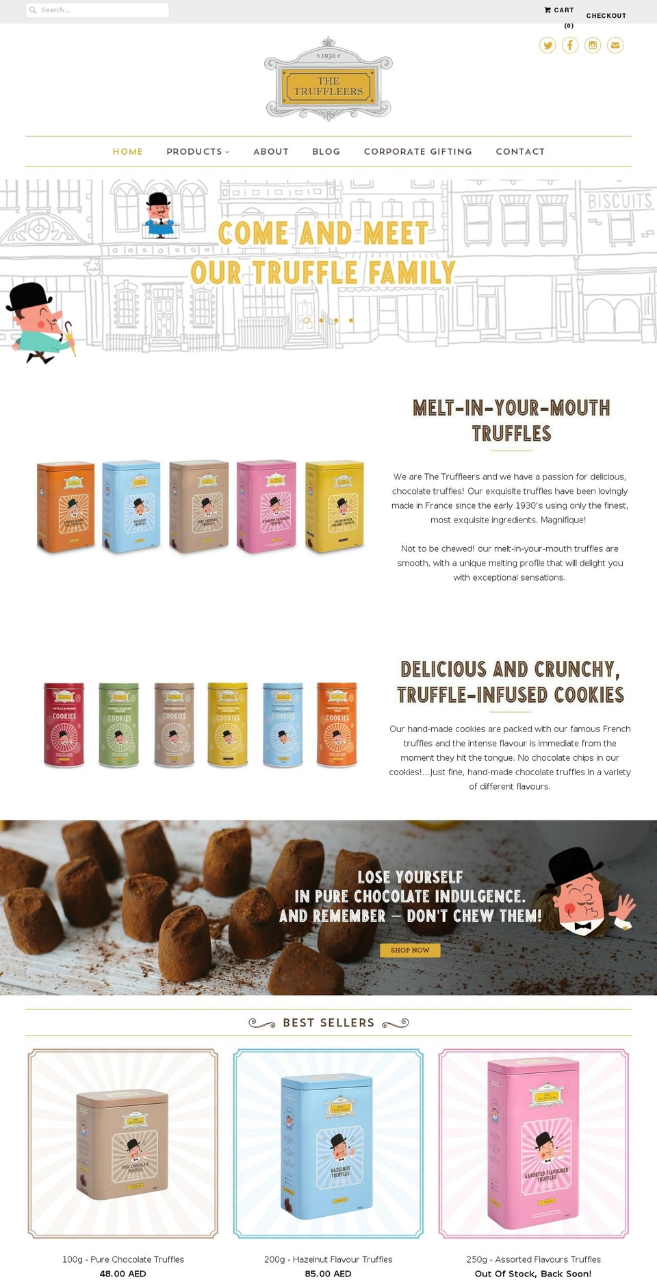 truffleers.com shopify website screenshot