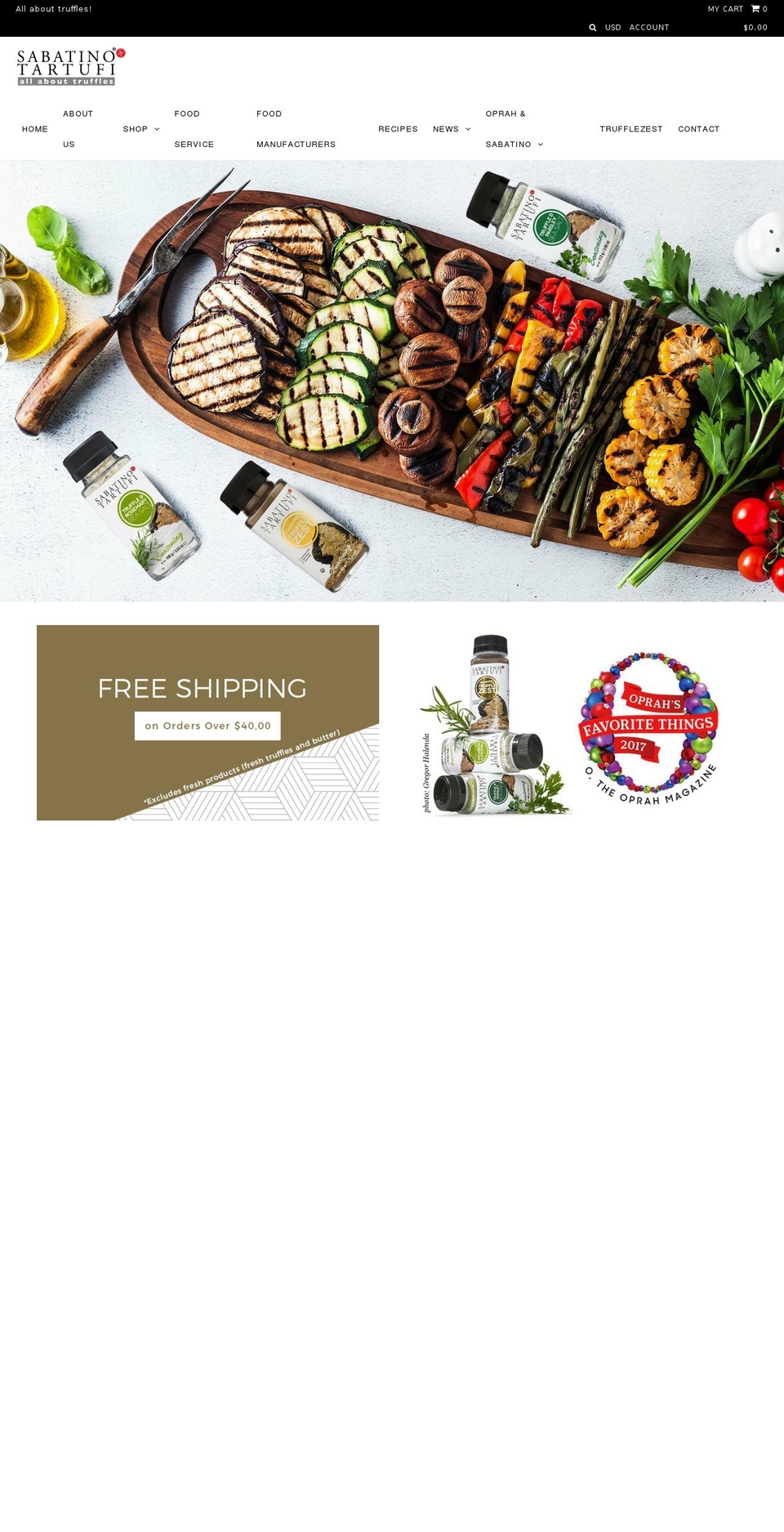 truffletruffles.com — Shopify storefront screenshot