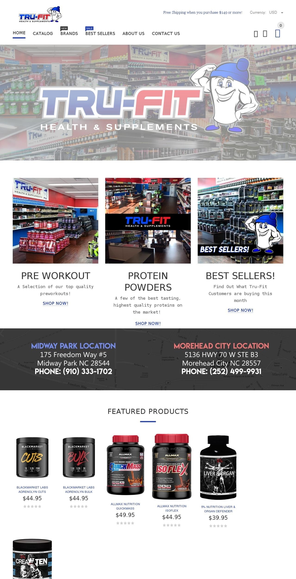 yourstore-v2-1-5 Shopify theme site example trufitsupplements.com